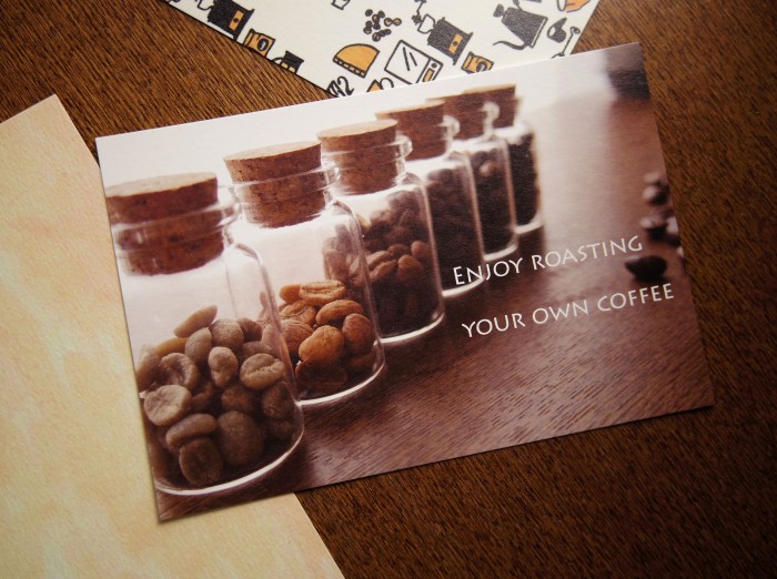 ポストカード【小瓶のcoffee beans】2枚set