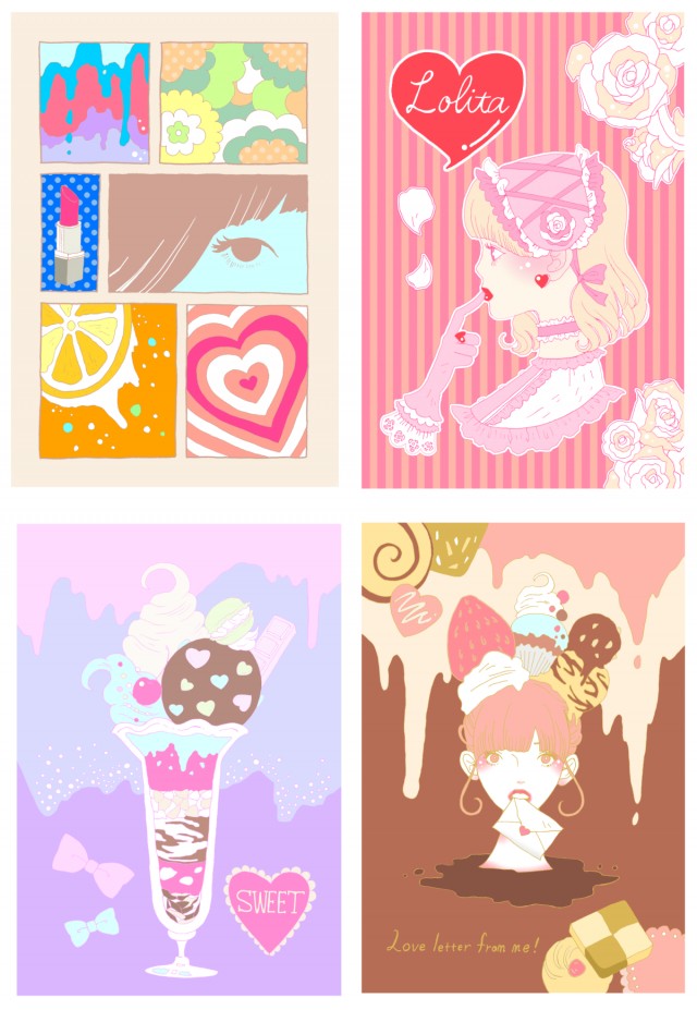 ガーリー♡ポストカード