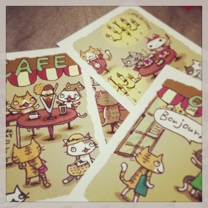「ねこの喫茶店」ポストカード