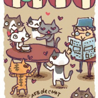「ねこの喫茶店」ポストカード 09「求愛猫」 / 飯塚めり