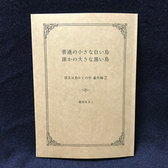 普通の小さな白い鳥、誰かの大きな黒い鳥
