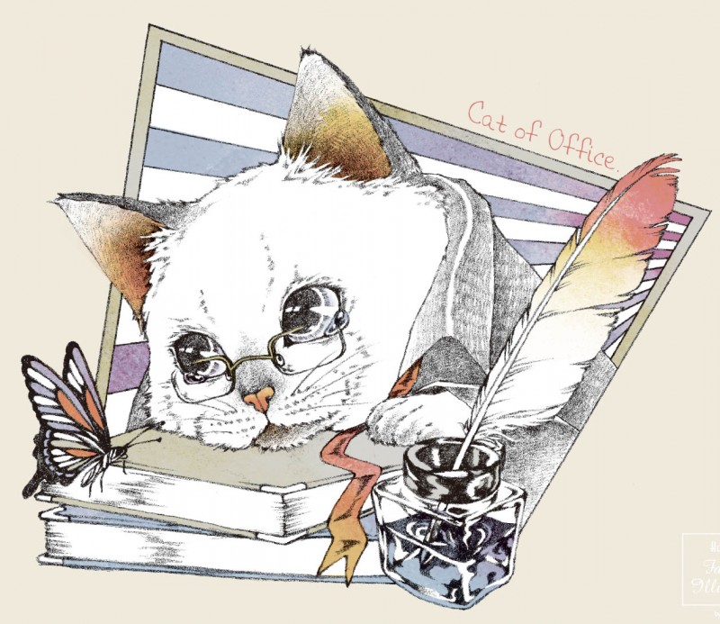 宮沢賢治童話 猫の事務所 ポストカード By ラビッシュアート 雑貨委託 本当に売ってる架空のお店 架空ストア