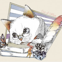 宮沢賢治童話 “猫の事務所” ポストカード / ラビッシュアート