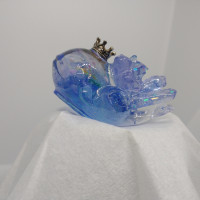 魔法鉱石のクジラ(オブジェ)ブルー / LUNA