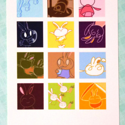 ポストカード4(メガノノウサギ) / メノノッカ