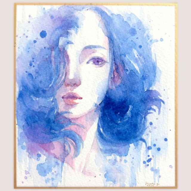 BLUEMOさま専用（原画）黄昏色の記憶【A5サイズ／水彩画／#2356】 RUKURUKUさま専用（原画）春夕焼の時【A5サイズ／水彩画】絵画