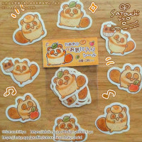 たぬきのお気に入りシール / 里内良